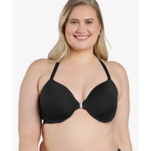 Leading Lady - The Luna Front-Closure Racerback Power Mesh Bra LL5915BLK