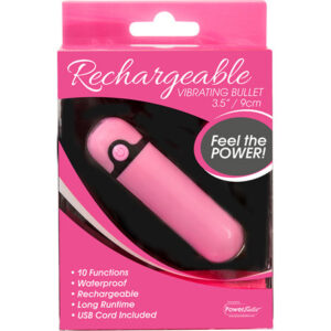 Simple & True Rechargeable Vibrating Bullet - Pink