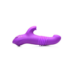 Gossip Blasters 7X Thrusting Silicone Rabbit Vibrator Violet