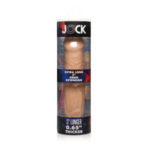 Jock Extra Long 3'' Penis Extension Sleeve Light