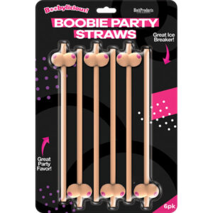 Booby Straws - Flesh Pack of 6