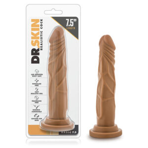 Blush Dr. Skin Realistic Cock Basic 7.5'' - Mocha