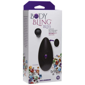 Body Bling - Clit Caress Mini-Vibe in Second Skin Silicone - Purple
