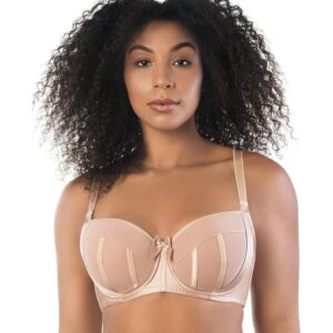 Parfait Charlotte Satin Padded Underwired Bra P6901-TRUE NUDE