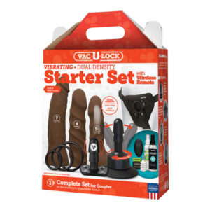 Vac-U-Lock Dual Density Starter Set w/Wireless Remote - Chocolate