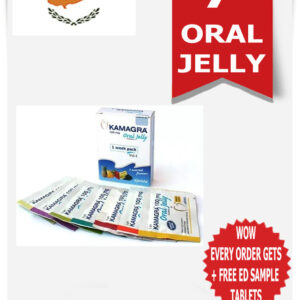 Kamagra Oral Jelly 100mg - Cyprus (1 box X 7) = 7pcs + 2 Free ED Tablets