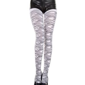Music Legs Zebra Design Tights ML7046