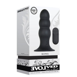 Evolved Kong Rechargeable Anal Plug - Black