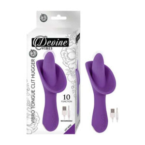 Devine Vibes Vibro Tongue Clit Hugger Pu