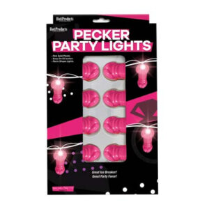 Light Up Pink Pecker String Party Lights