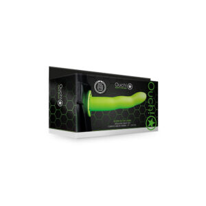 Ouch! Curved Hollow Strap-On 8'' Glow In The Dark