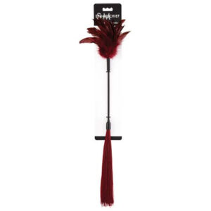 Sex & Mischief Enchanted Feather Tickler - Burgundy