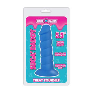 Rock Candy Suga Daddy 5.5'' Silicone Dildo - Blue