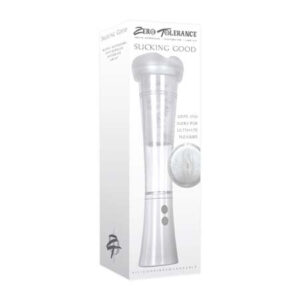 Zero Tolerance Sucking Good Rechargeable Vibrating Pump - White/Clear