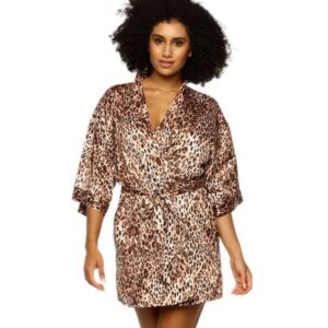 Jezebel by Felina Muse Silky Satin Kimono Wrap Robe JZ75025