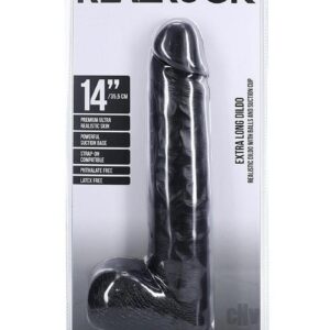 Realrock Xl Straight W Balls 14 Black