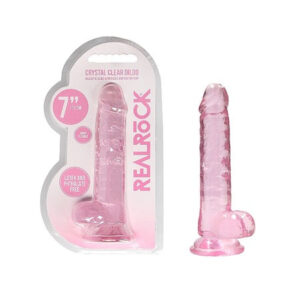 REALRoCK Jelly Dildo With Balls 7 Pink