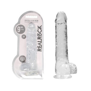 REALRoCK Jelly Dildo With Balls 9 Clear