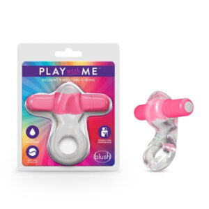 Blush Play with Me Delight Vibrating C Ring - Pink