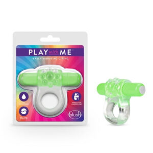 Blush Play with Me Teaser Vibrating C Ring - Green