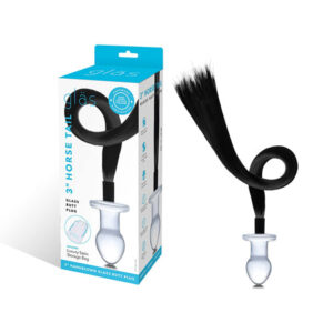 Glas 3 Horse Tail Glass Butt Plug