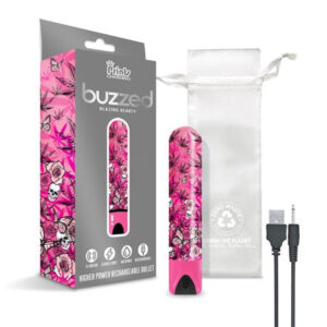 Buzzed 3.5'' Rechargeable Bullet - Blazing Beauty Pink