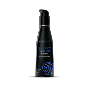Wicked Sensual Care Water Based Lubricant - 4 oz Blueberry Muffin