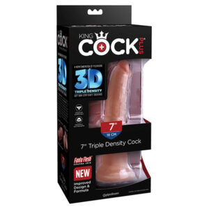 King Cock Plus 7'' Triple Density Cock - Tan