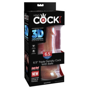King Cock Plus 6.5'' Triple Density Cock w/Balls - Tan