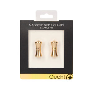 Ouch Magnetic Nipple Clamps - Pin -Gold