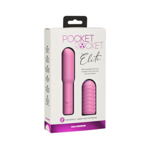 Pocket Rocket Elite Rechargeable w/Removable Sleeve - Pink