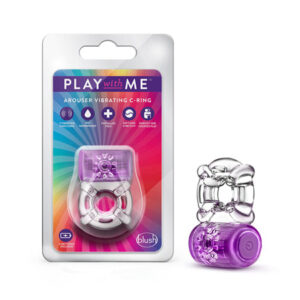 NO ETA Blush Play with Me One Night Stand Vibrating C Ring - Purple
