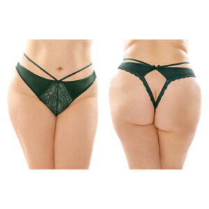 Kalina Strappy Thong Q/S Greem