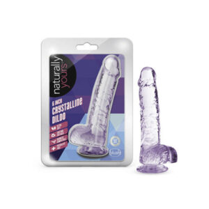 Blush Naturally Yours 6'' Crystalline Dildo - Amethyst