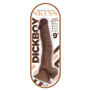 Dickboy - Skins - Dildo With Balls - 9 Inch -  Caramel Dick Lovers