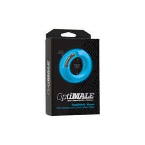 OptiMale FlexiSteel Cock Ring - 35mm Blue