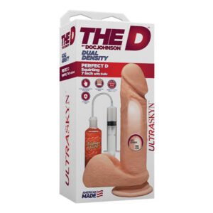 The D 7'' Perfect D Squirting w/Balls - Vanilla