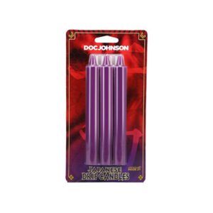 Japanese Drip Candles - Pack of 3 Purple
