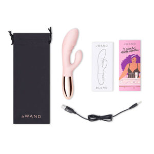 Le Wand BLEND Double Motor Rabbit Rechargeable Vibrator - Rose Gold