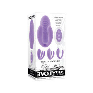 Evolved Petite Tickler Mini Vibe w/Remote - Purple