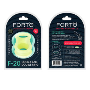 Forto F-20 55/72mm Liquid Silicone Balls Stretcher - Glow in the Dark