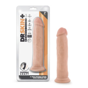 Dr. Skin Plus 9'' Posable Thick Dildo Vanilla