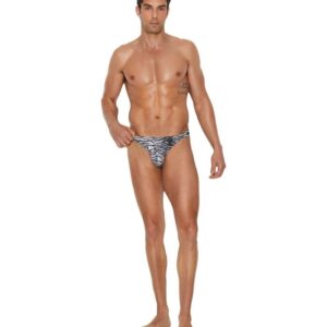 Elegant Moments Men's Snap Closure Thong EMVIV82203