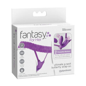 Fantasy For Her Ultimate G-Spot Butterfly Strap On - Purple