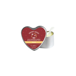 Earthly Body 2023 Valentine 3 in 1 Massage Heart Candle - 4 oz Spoon