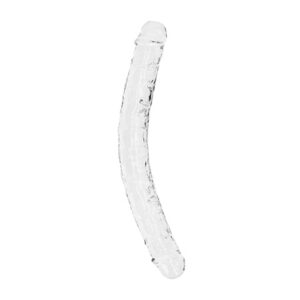 Shots RealRock Crystal Clear 14'' Double Dildo - Transparent