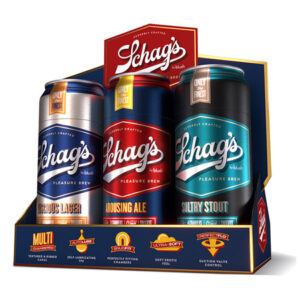 Blush Schag's Beer Can Stroker 6 Pack Merchandising Kit