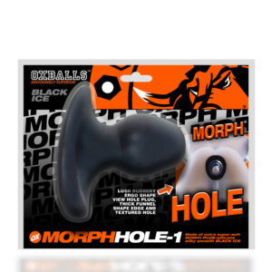 Oxballs Morphhole 1 Gaper Plug Small - Black Ice