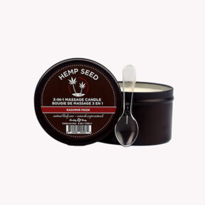 Earthly Body Suntouched Hemp Candle - 6 oz Round Tin Kashmir Musk