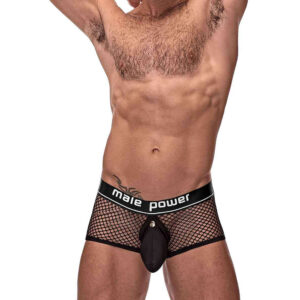Cock Pit Fishnet Mini Cock Ring Short Black LG